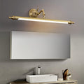 Antique Brass Bathroom Vanity Light Traditional Vanity Lighting LED Bathroom Wall Light Long Strip Vintage Sconce Light Bookshelf Library Lights in Gold - 28' Third Gear Dimming