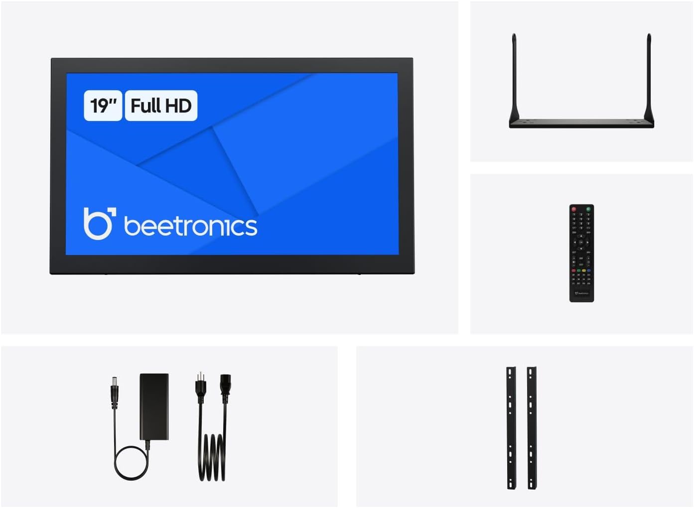 Beetronics 19-Inch Full HD IPS Monitor - Professional Industrial-Grade Display | HDMI, VGA, BNC, RCA Inputs | Durable Metal Housing, Matte Screen, 24/7 Continuous Operation, Wide Viewing Angle, 19HD7M
