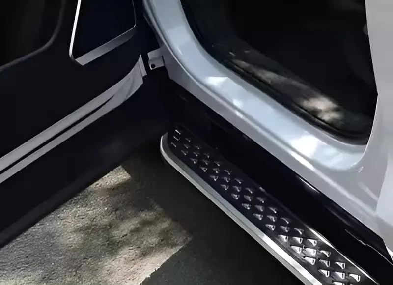 Running Boards for Audi Q7 2016 2017 2018 2019, 2Pcs Fixed Aluminum Side Steps Bars,Durable Running Boards for Easy Access,Anti-Slip Side Board,Exterior Accessories Compatible with Car