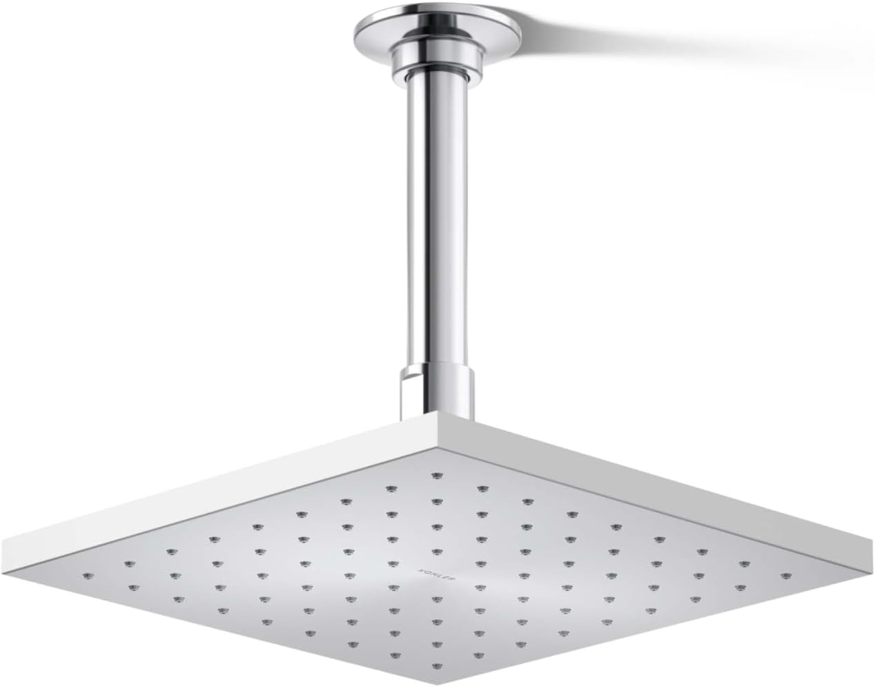 Kohler 13695-CP Contemporary Square 8' single-function rainhead, 2.5 gpm, Polished Chrome