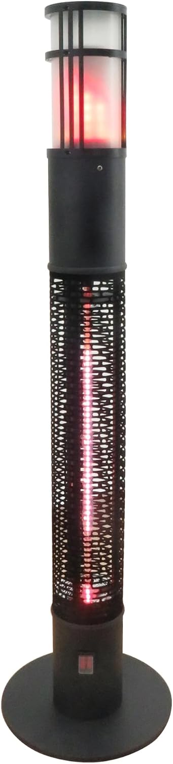 Westinghouse Infrared Electric Outdoor Heater Portable With Gold Tube & Flame Effect, Radiant Heating, High Efficiency Gold Tube Element Cool Touch Protection, Waterproof & dust resistant