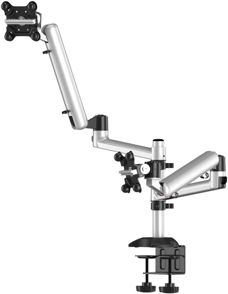 Dual Spring Arm Monitor Desktop Stacking Mount for Compatible Apple Displays