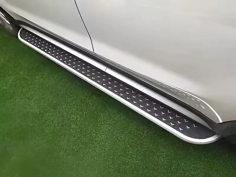 Running Boards for Audi Q7 2016 2017 2018 2019, 2Pcs Fixed Aluminum Side Steps Bars,Durable Running Boards for Easy Access,Anti-Slip Side Board,Exterior Accessories Compatible with Car