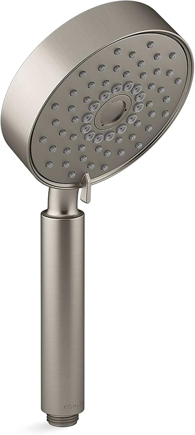 KOHLER 22178-G-BN Purist 30' Four-Function Handshower Kit, Handheld Showerhead Set with 60' Hose, Slidebar and Slidebar Trim, 1.75 GPM, Vibrant Brushed Nickel