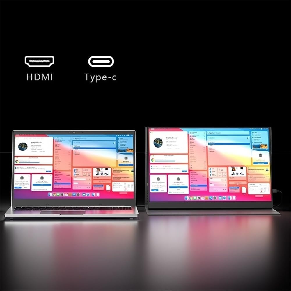 Portable Monitors 100% sRGB 400nit Brightness Second Screen Portable 16-inch 4K HD IPS External Screen