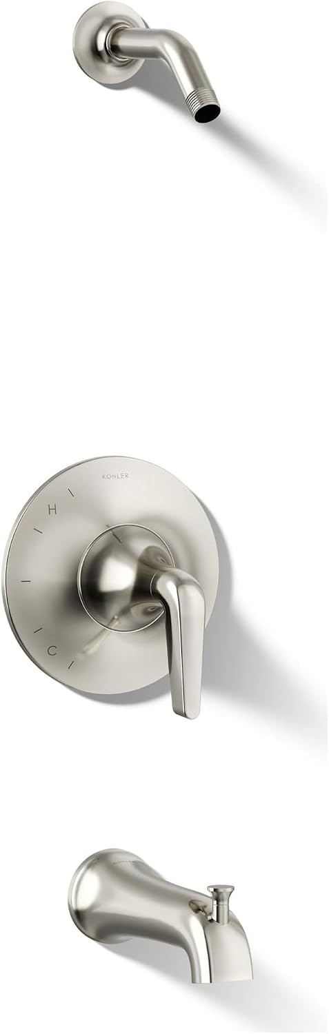 Kohler K-TLS22027-4-SN Tempered Shower Trim Set, Vibrant Polished Nickel