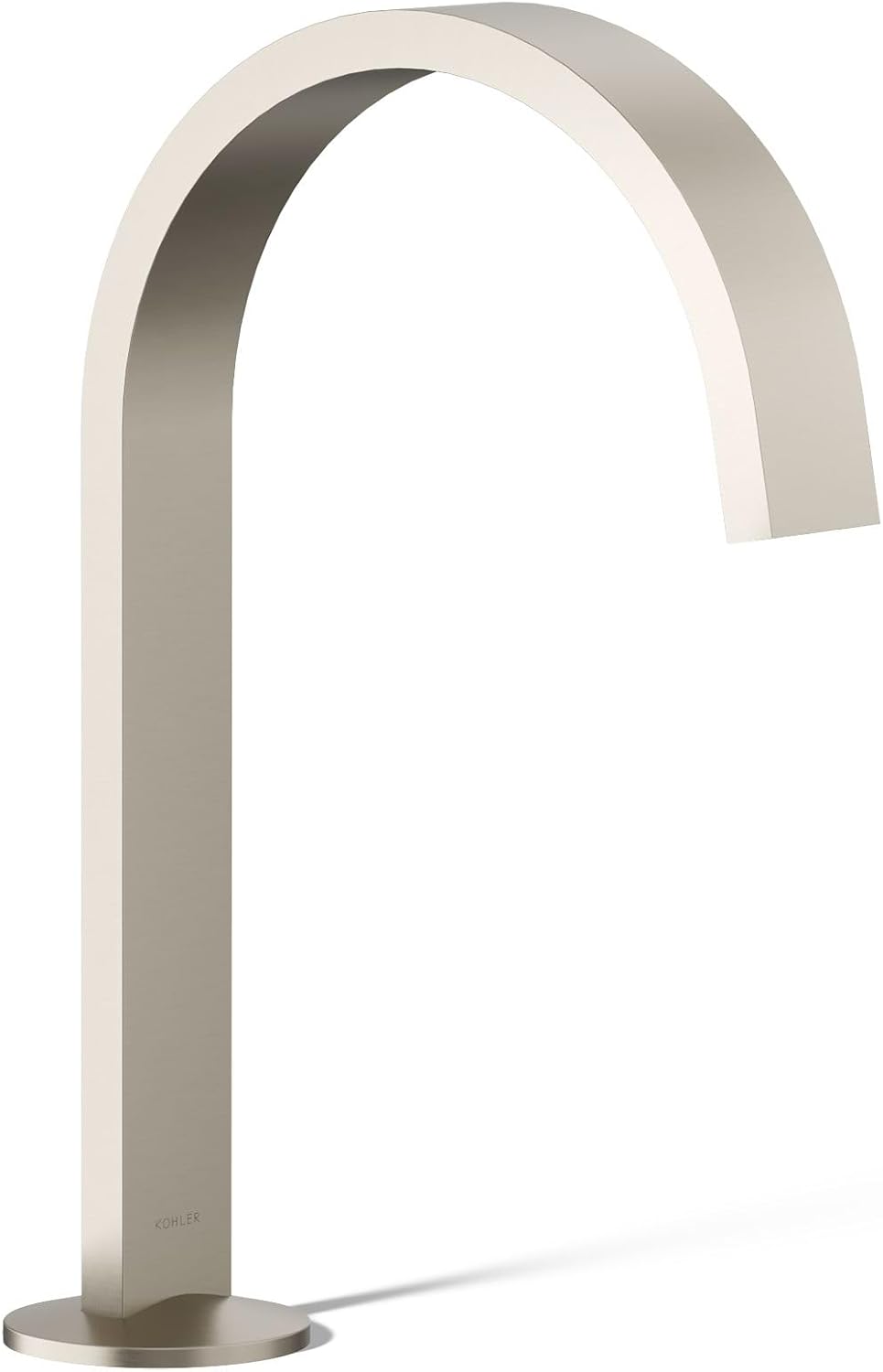 Kohler 77968-BN Components® Bathroom Sink Faucet spout with Ribbon Design, 1.2 gpm, Vibrant Brushed Nickel