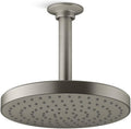KOHLER 76464-Y-BN Awaken 8 Inch Single-Function Rain SHOWERHEAD, 8' Fixed Round Rainfall SHOWERHEAD, 2.5 GPM, Vibrant Brushed Nickel
