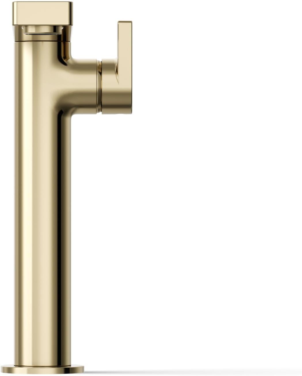 Kohler 73168-4-AF Composed® Tall Single-Handle Bathroom Sink Faucet with Lever Handle, 1.2 gpm, Vibrant French Gold
