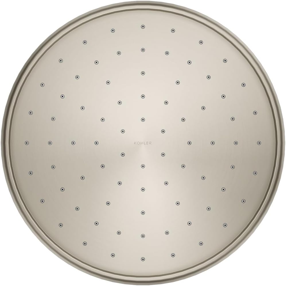 Kohler 13693-G-BN Traditional 10' single-function rainhead, 1.75 gpm, Vibrant Brushed Nickel