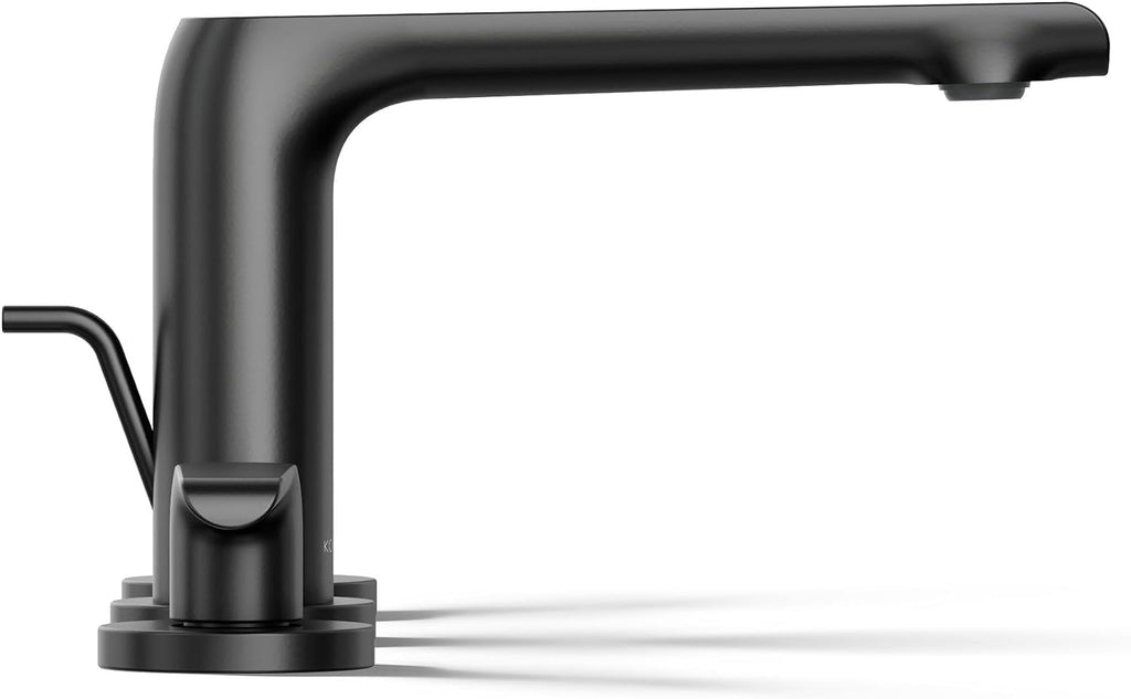 Kohler 97352-4-BL Avid® Widespread Bathroom Sink Faucet, 1.2 gpm, Matte Black