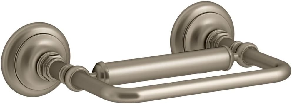 KOHLER K-72573-BV Artifacts Pivoting toilet tissue holder, Vibrant Brushed Bronze 3.50 x 4.63 x 6.75 inches