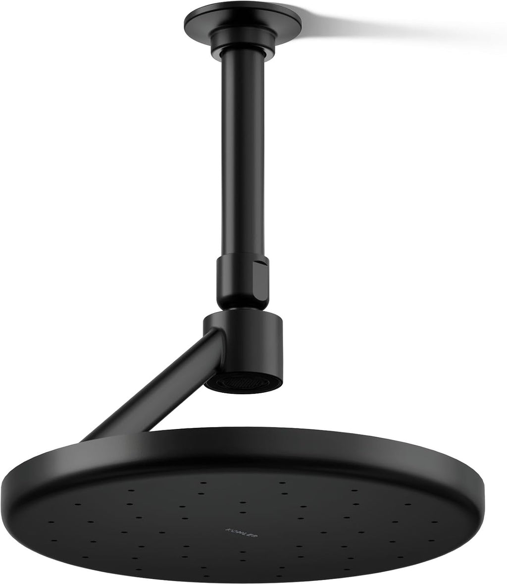 Kohler 26301-BL Statement® Open Rain iconic single-function rainhead,' 2.5 gpm, Matte Black