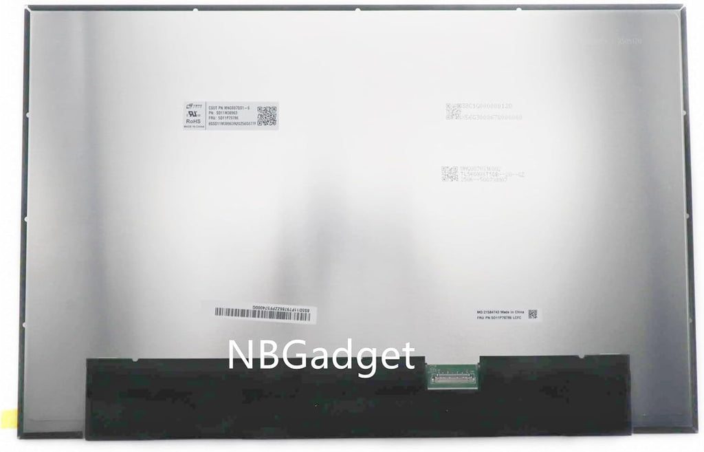 MNG007QS1-6 NV160WUM-N4E V8.0 B160UAN04.9 N160JCA-EEM 16.0' WUXGA 1920x1200 LCD Non-Touch Screen Display Replacement for Laptop