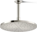 Kohler 13689-G-SN Contemporary Round 10' single-function rainhead, 1.75 gpm, Vibrant Polished Nickel