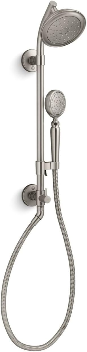 KOHLER Hydrorail-S Shower column kit with Artifacts®, 1.75 gpm, Vibrant Brushed Nickel