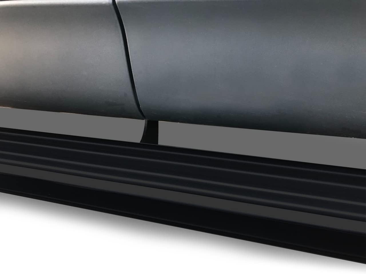 Black Horse PEERLESS Running Boards Black Compatible with 2018-2023 Chevrolet Traverse|2018-2024 Buick Enclave-PR-G179BK