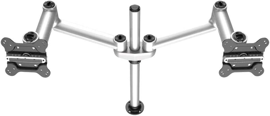 Dual Track Rail Mount for Apple Display with Quick Release Dual Arms (BL-AT101)