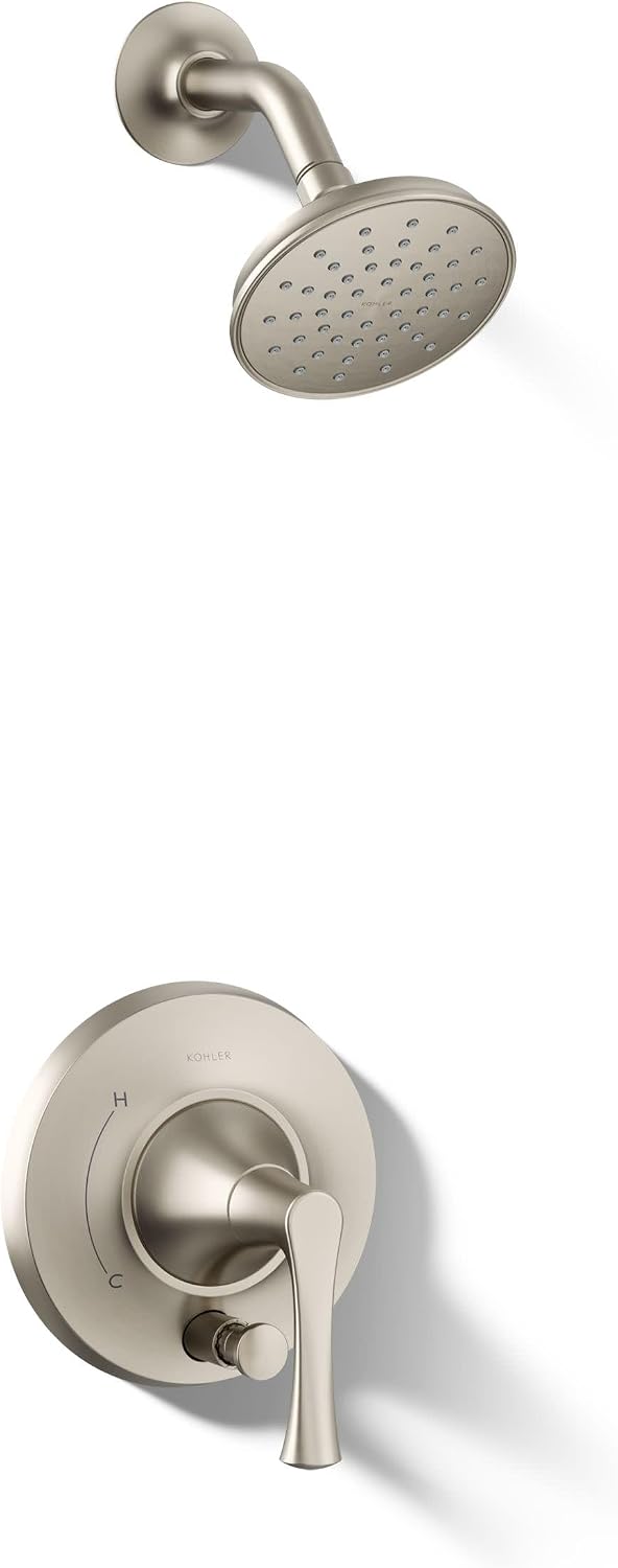 Kohler T35943-4G-BN Buckley™ Rite-Temp® shower trim kit with push-button diverter, 1.75 gpm, Vibrant Brushed Nickel