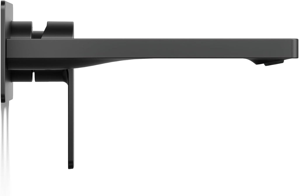 Kohler 22567-4-BL Parallel® Wall-Mount Single-Handle Bathroom Sink Faucet, 1.2 gpm, Matte Black