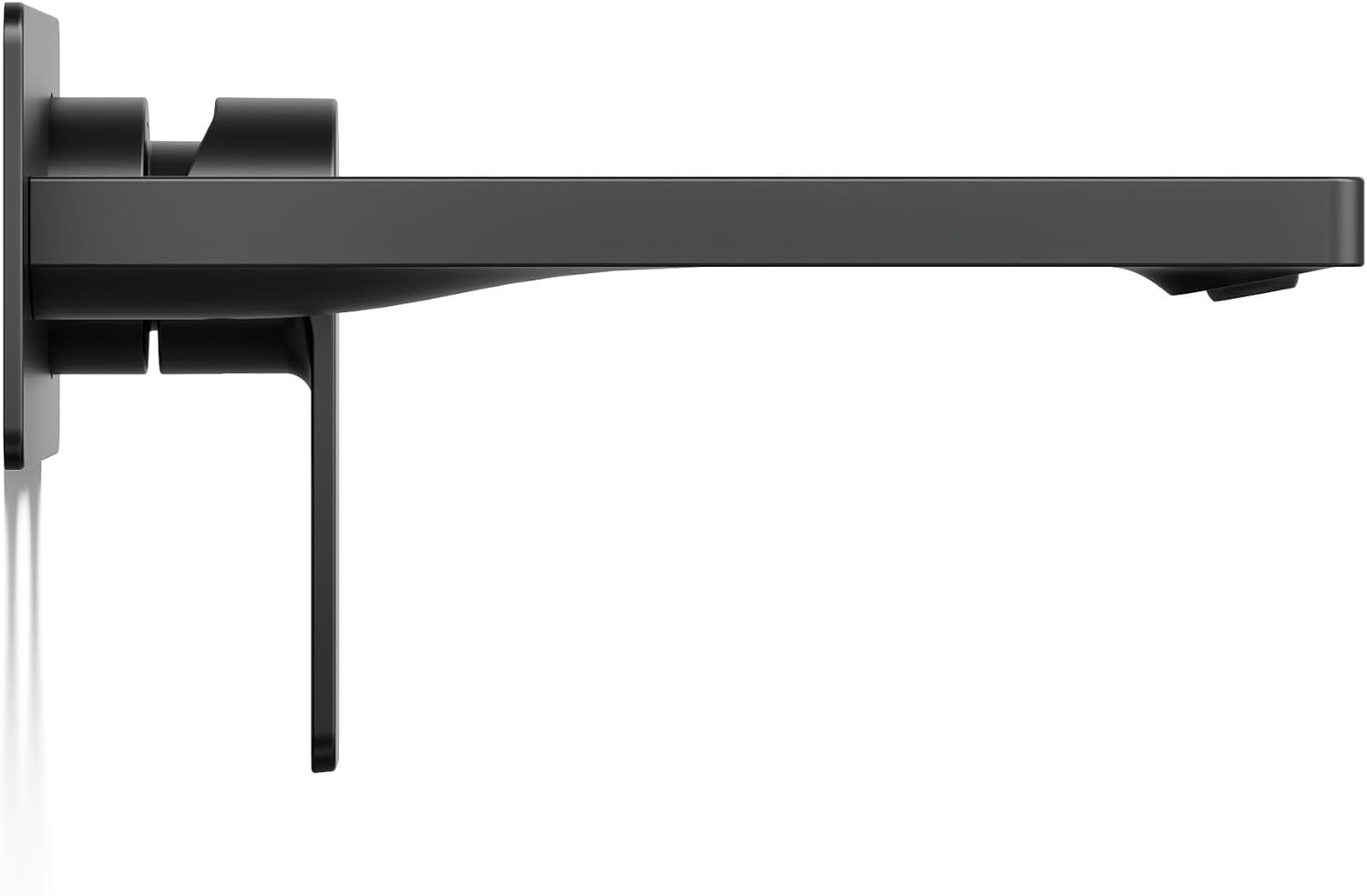 Kohler 22567-4-BL Parallel® Wall-Mount Single-Handle Bathroom Sink Faucet, 1.2 gpm, Matte Black