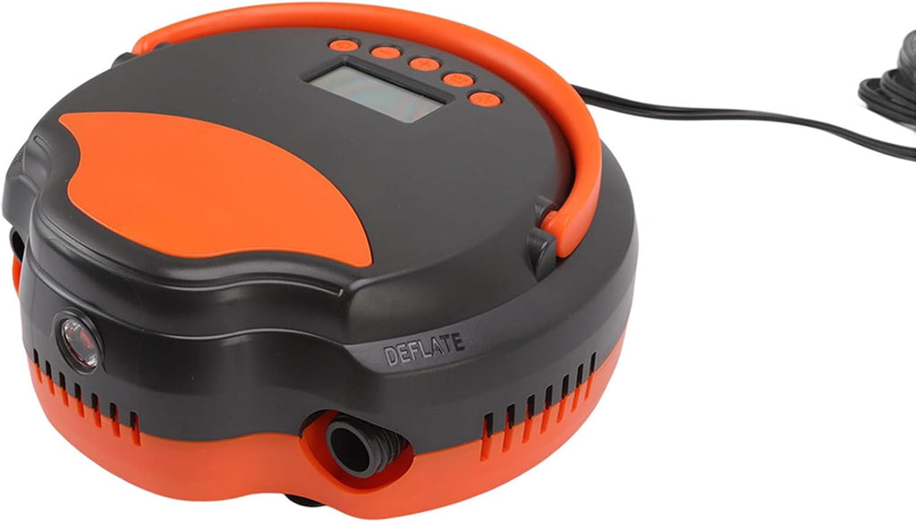 12V Vehicle Electric Air Pump High Pressure Inflatable Pump Electric Inflator for Paddle Board Surfboard Rubber Boat ABS Material 23.7 x 23.7 x 10.3cm