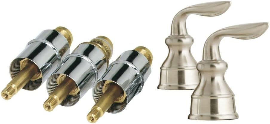 Pfister Avalon 2-Handle Shower Lever Handle Rebuild Kit Replacement Shower Handles for Faucet Handle Replacement Brushed Nickel Finish Metal Construction S10-400K