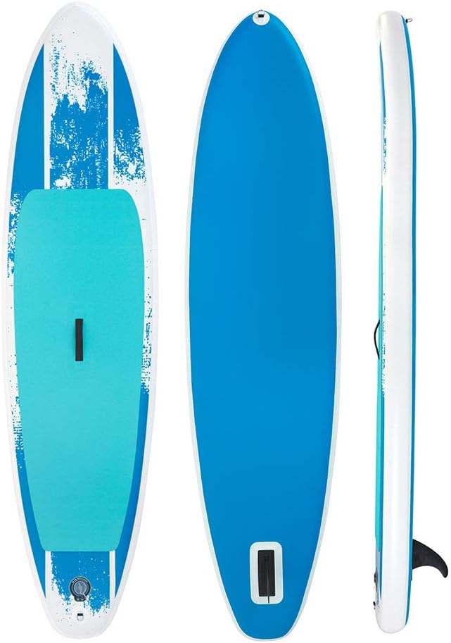 Bestway Inflatable Stand Up Paddle Board | Inflatable SUP for Adults and Kids | 6' Thickness | Kit Includes Adjustable Aluminum Paddle, Hand Pump, Travel Bag, Surf Leash, & Repair Kit