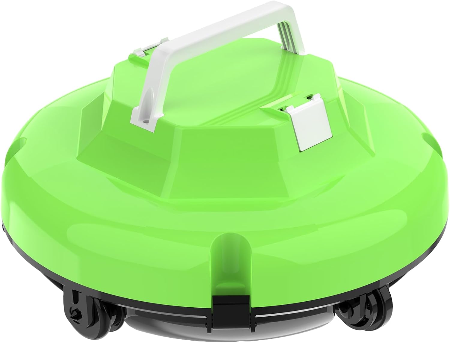 Robot Pool Vacuum for Above Ground Pool, Cordless Robotic Pool Cleaner Dual Motors, 130 Mins Runtime, Auto-Dock, Automatic Pool Vacuum Cleaner (Green White)