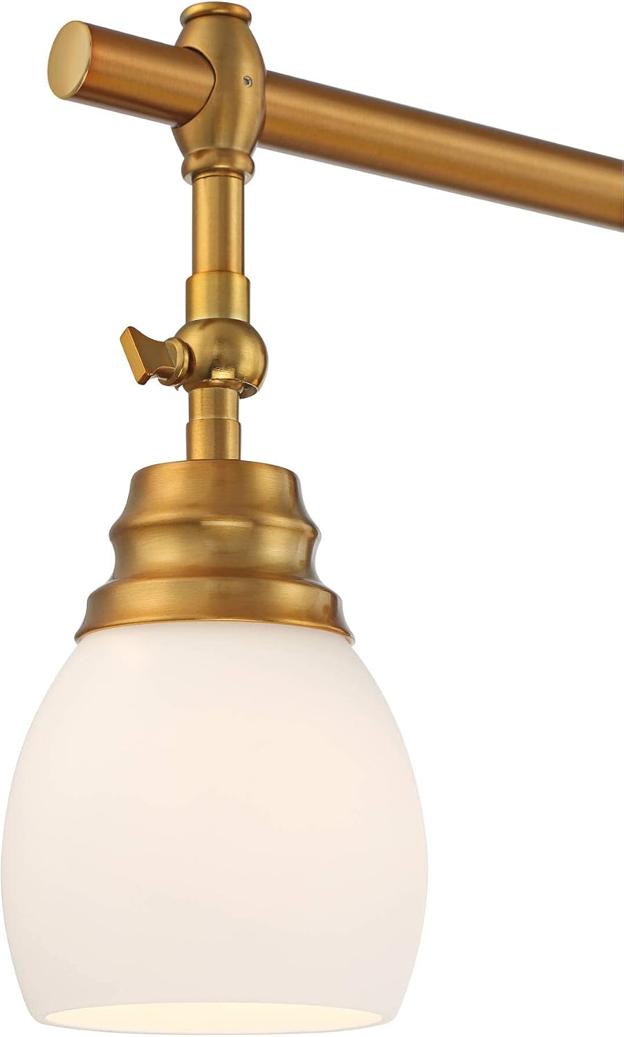 Pro Track Elm Park 4-Head Wall or Ceiling Track Light Fixture Kit Spot-Light Directional Adjustable Gold Finish Glass Modern Transitional Kitchen Bathroom Living Room Dining Hallway Bedroom 36' Wide