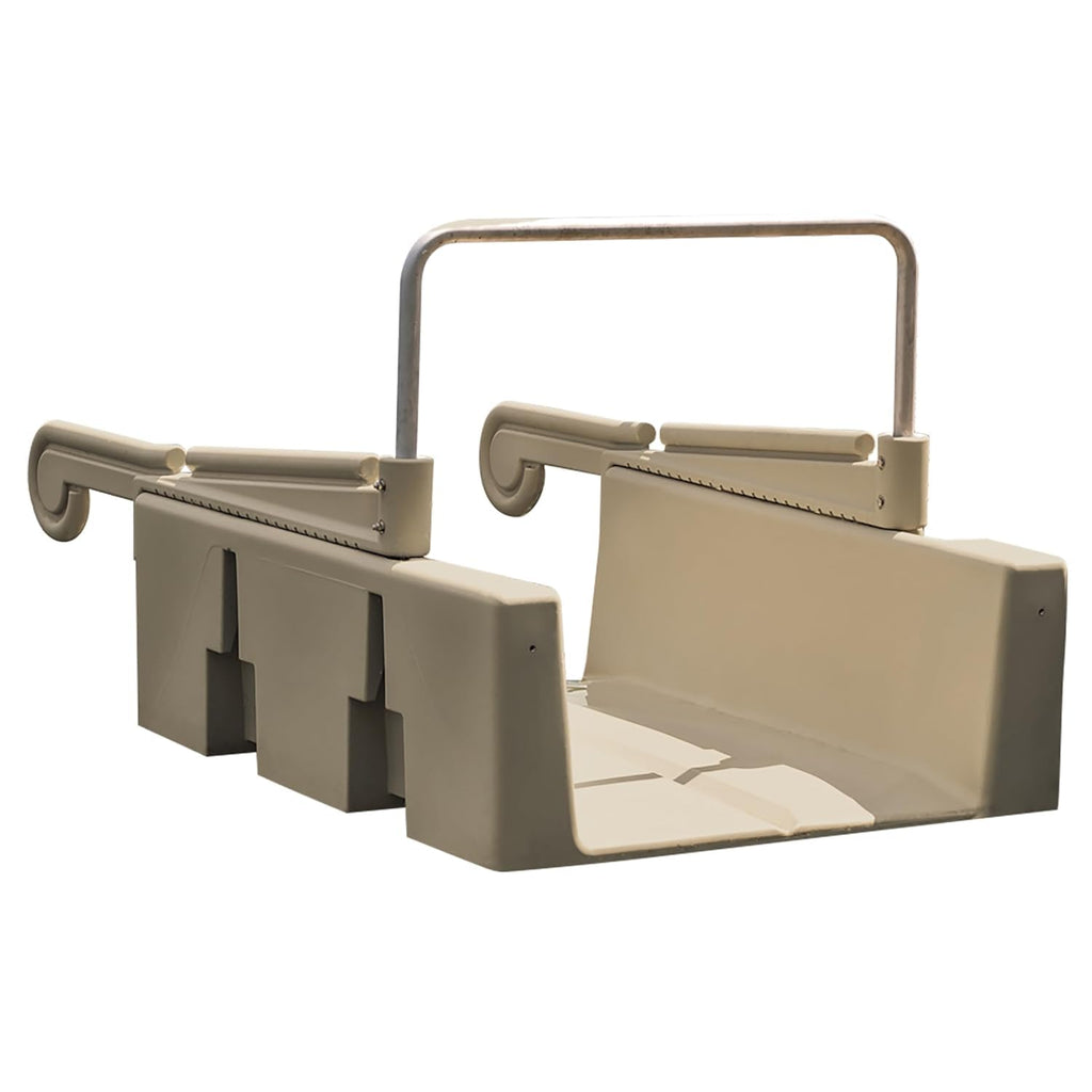 Personal Kayak Launch Station to Safely Launch Kayaks, Canoes, and Stand Up Paddle Boards, for Fixed Docks, 85-Inch x 48-Inch x 50-Inch, Tan