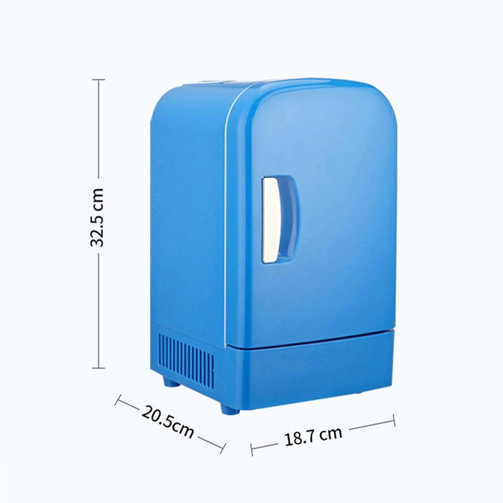Mini Fridge, 4 Liter/6 Can Portable Thermoelectric Cooler Refrigerators 12V/220V Fast Cooling Electric Coolers for Skincare, Beverage, Food, Home, Office and Car