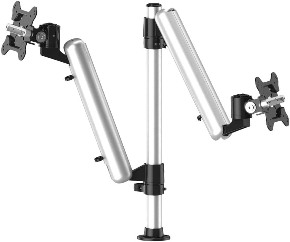 Dual Track Rail Mount for Apple Display w/Quick Release Spring Arms