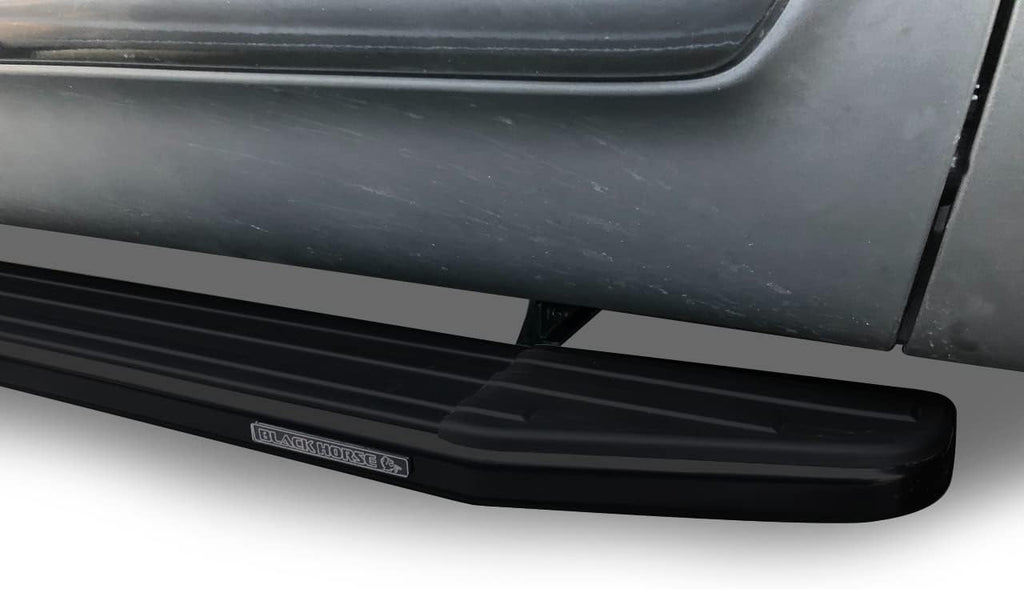Black Horse PEERLESS Running Boards Black Compatible with 2018-2023 Chevrolet Traverse|2018-2024 Buick Enclave-PR-G179BK