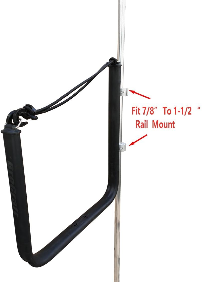 Brocraft Kayak Rack for Boat Rail Mount/SUP Rack for Boat Rail Mount/Pontoon Boat Paddle Board Rack