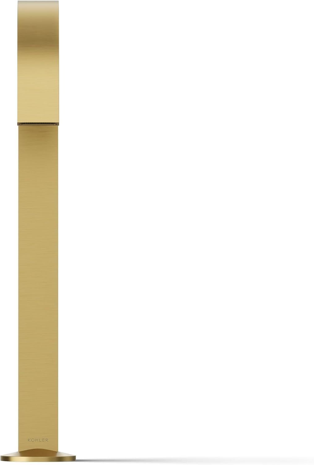 Kohler 77966-2MB Components® Bathroom sink faucet spout with Ribbon design, 1.2 gpm, Vibrant Brushed Moderne Brass