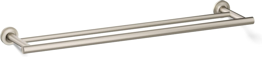 Kohler 14375-BN Purist® 24' Double Towel bar, Vibrant Brushed Nickel