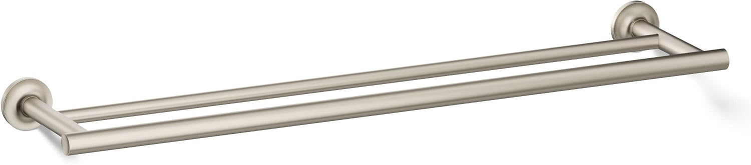 Kohler 14375-BN Purist® 24' Double Towel bar, Vibrant Brushed Nickel