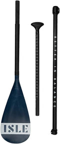 ISLE Stand Up Paddle Board Paddles (3 Piece Carbon Adjustable Shaft w/Nylon Blade)