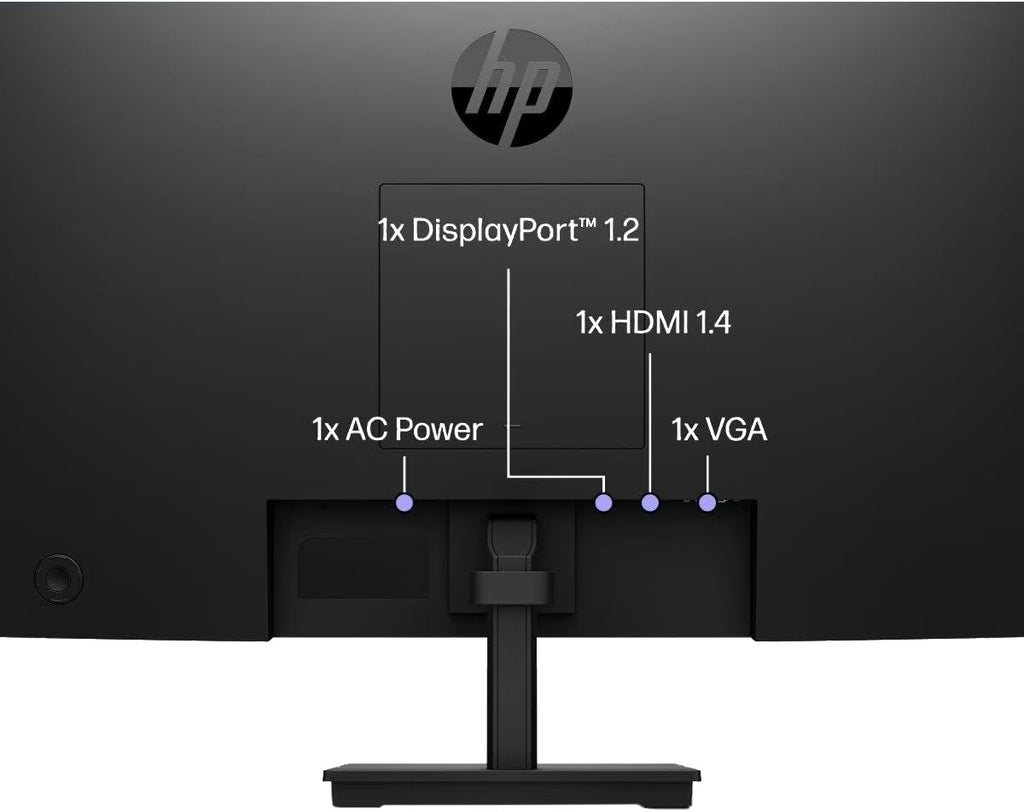 HP P22v G5 22 inch 1920 x 1080 Full HD Edge LED LCD Monitor, 2-Pack Bundle with Dual Desk Mount Monitor Stand