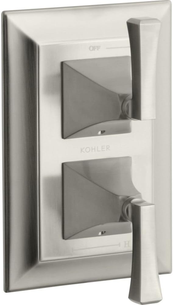 Kohler K-T10422-4V-BN Stacked Thermostatic Valve Control Trim Nickel