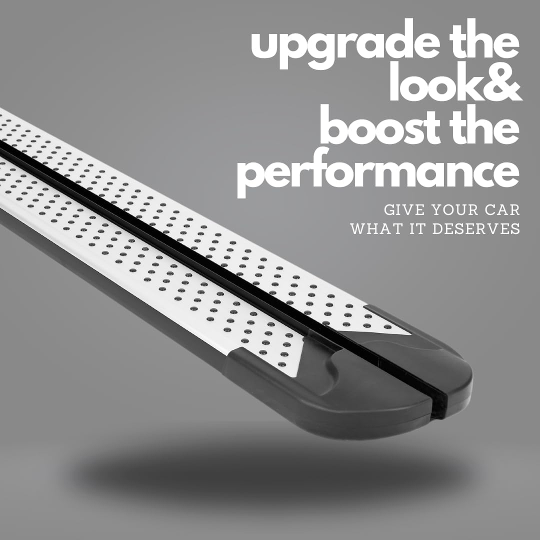 Erkul 5.2' Running Boards for Volvo XC 90 XC90 2016-2024 - 350 lb Heavy Duty Aluminum Wide Side Steps Nerf Bars, Premium Car Accessories | No-Drill Installation | Mounting Brackets Included - Silver