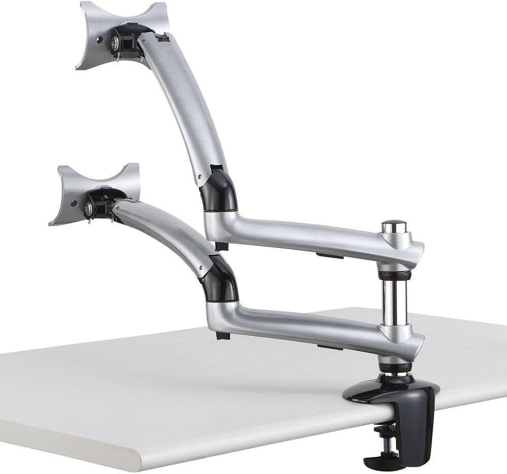 Dual Desk Mount Spring Arm Clamp Base - Compatible with Apple (DM-GSDA-C)