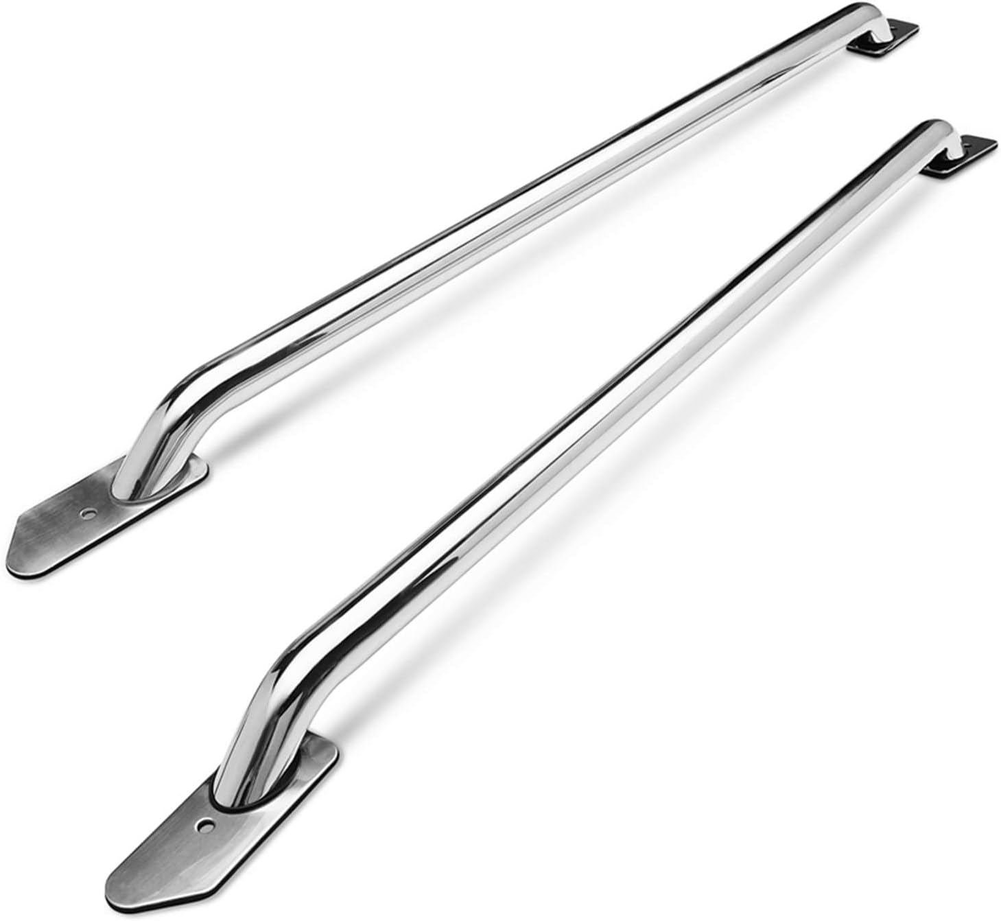 TAC Bed Rails Fit 2014-2025 Chevy Silverado 1500/GMC Sierra 1500 5.5ft Short Bed T304 Stainless Steel Truck Side Rails Off Road Automotive Exterior Accessories (2 Pieces Bed Rails)