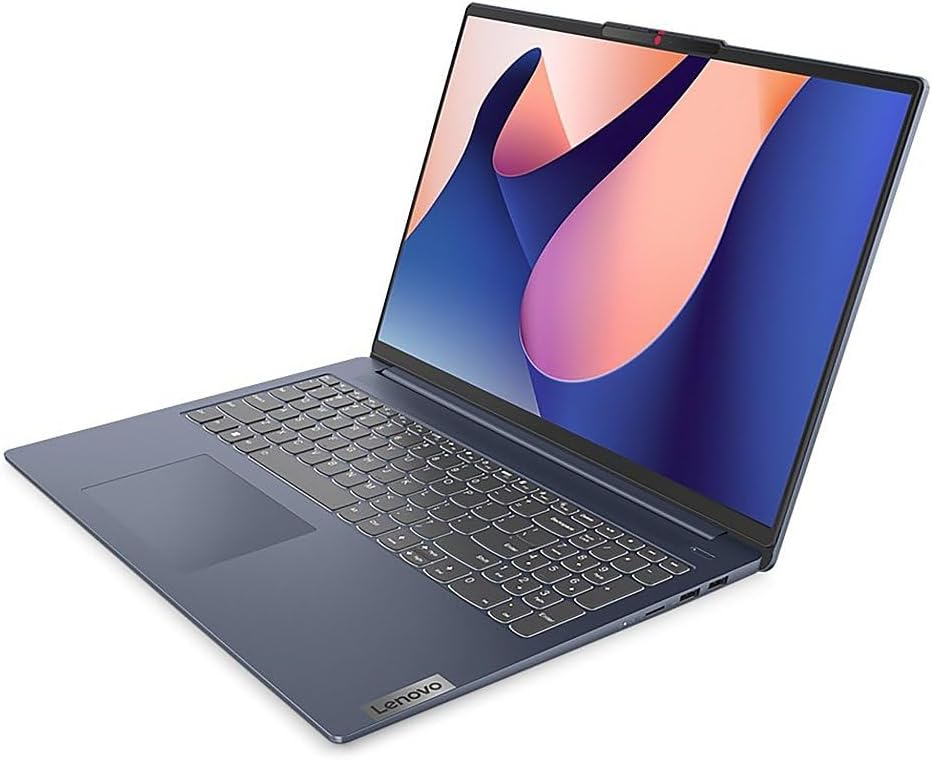 Lenovo IdeaPad Slim 5 82XF Personal Laptop - 16' 1920x1200 Touchscreen 60Hz - 10-Core Intel i7-1355U - 16GB RAM 1TB SSD - Intel Iris Xe Graphics - Fingerprint - 1080p FHD Camera - W10P - Abyss Blue