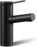 KOHLER K-35048-4K-BL Elate® Single-Handle Bathroom Sink Faucet, Bathroom Faucets, 1.0 GPM, Matte Black