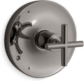 KOHLER TS14423-3-TT Purist Rite-Temp Valve Trim With Cross Handle, Vibrant Titanium
