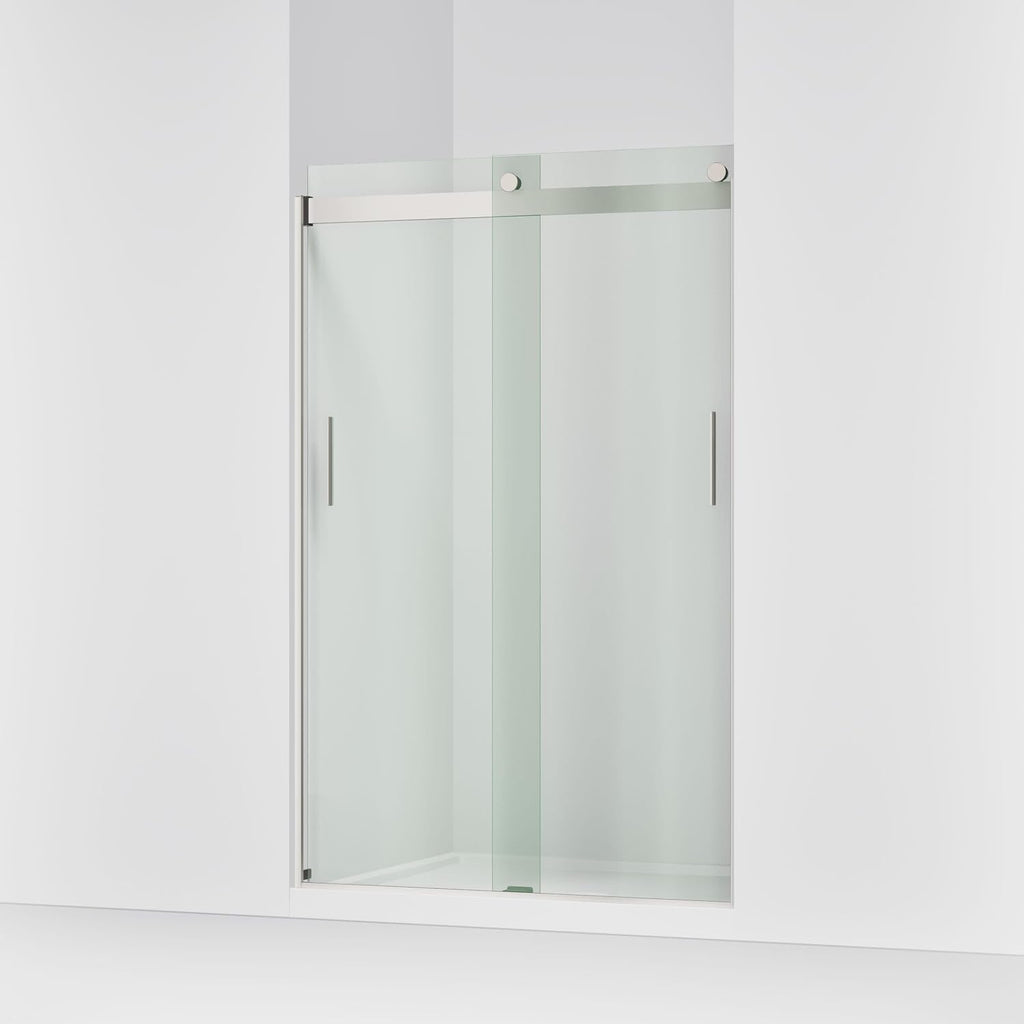 KOHLER K-706008-L-MX Levity Bypass Shower Door with Handle and 1/4-Inch Crystal Clear Glass in Matte Nickel