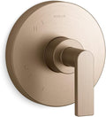 KOHLER TS73115-4-BV Composed Rite-Temp Valve Trim With Lever Handle, Vibrant Brushed Bronze