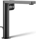 Kohler 73168-4-BL Composed® Tall Single-Handle Bathroom Sink Faucet with Lever Handle, 1.2 gpm, Matte Black